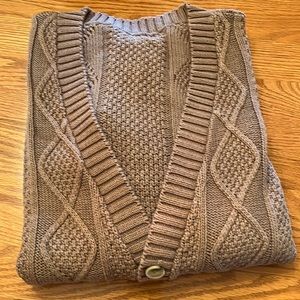 Men’s cabled cardigan